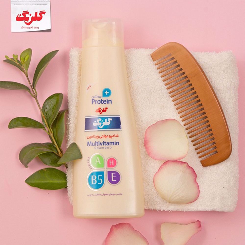 شامپو مولتی ویتامین 400 گرم گلرنگ - (24 عددی)