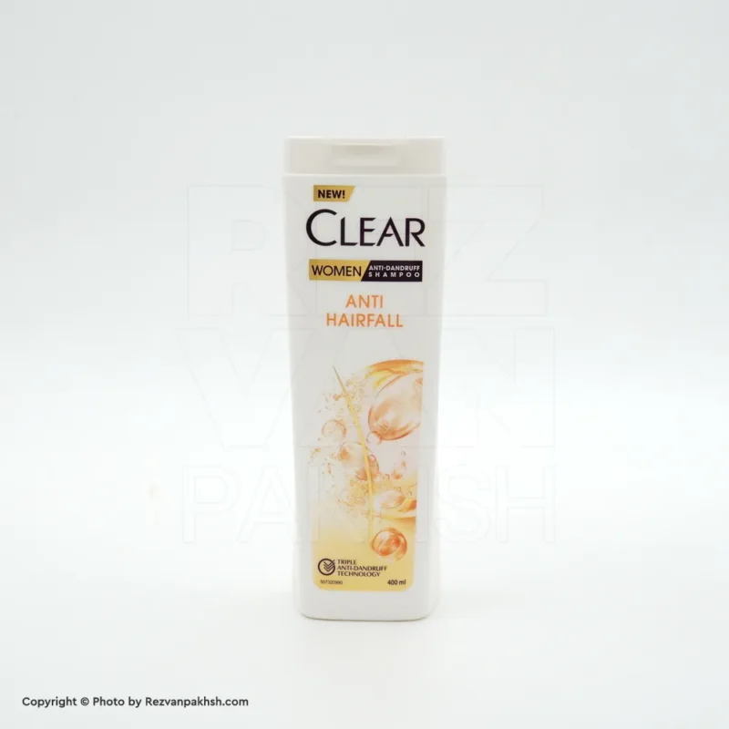 شامپو کلیر 400 میل ضد شوره و کنترل ریزش مو سر بانوان- 12 عددی